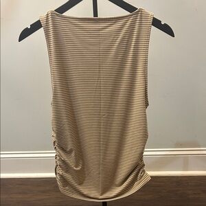 American Eagle Outfitters Tan Striped Tank Top